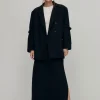 Amber Black Blazer