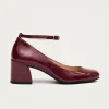Antoine Onix Burgund Leder Pumps