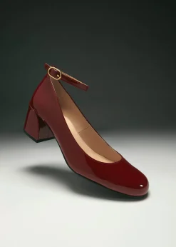 Antoine Onix Burgund Leder Pumps