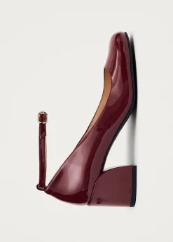 Antoine Onix Burgund Leder Pumps