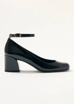 Antoine Onix Schwarze Leder Pumps