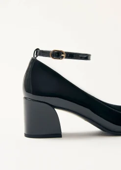 Antoine Onix Schwarze Leder Pumps