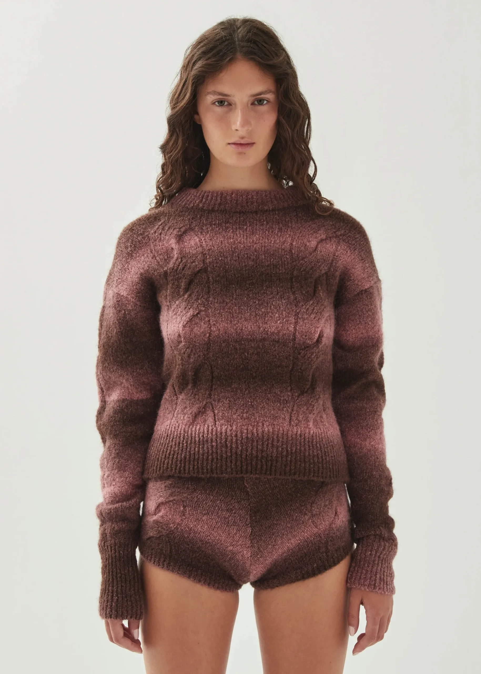 Aspen Pink Strick-pullover