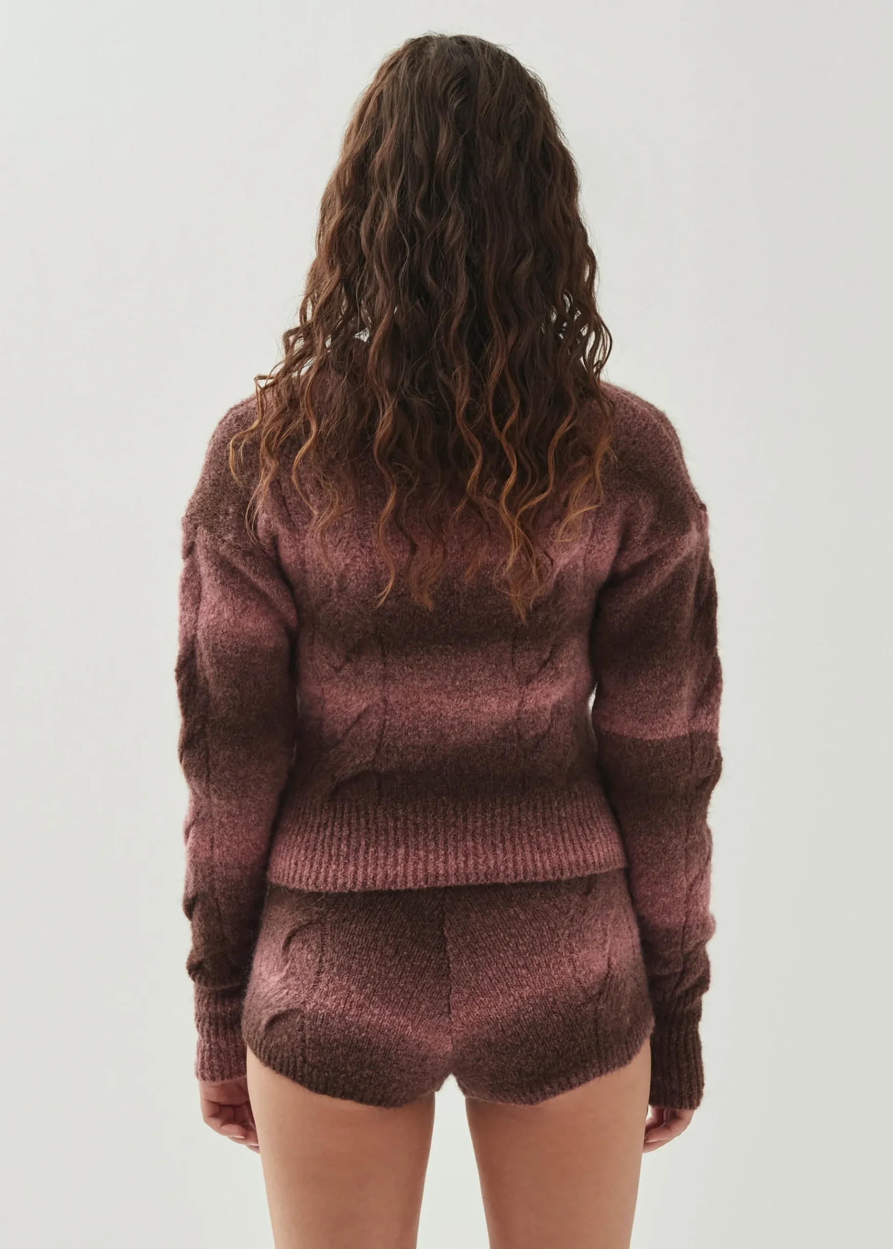 Aspen Pink Strick-pullover