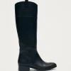 Billie Schwarze Lederstiefel