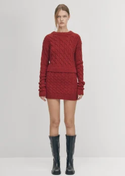 Blossom Roter Strickpullover