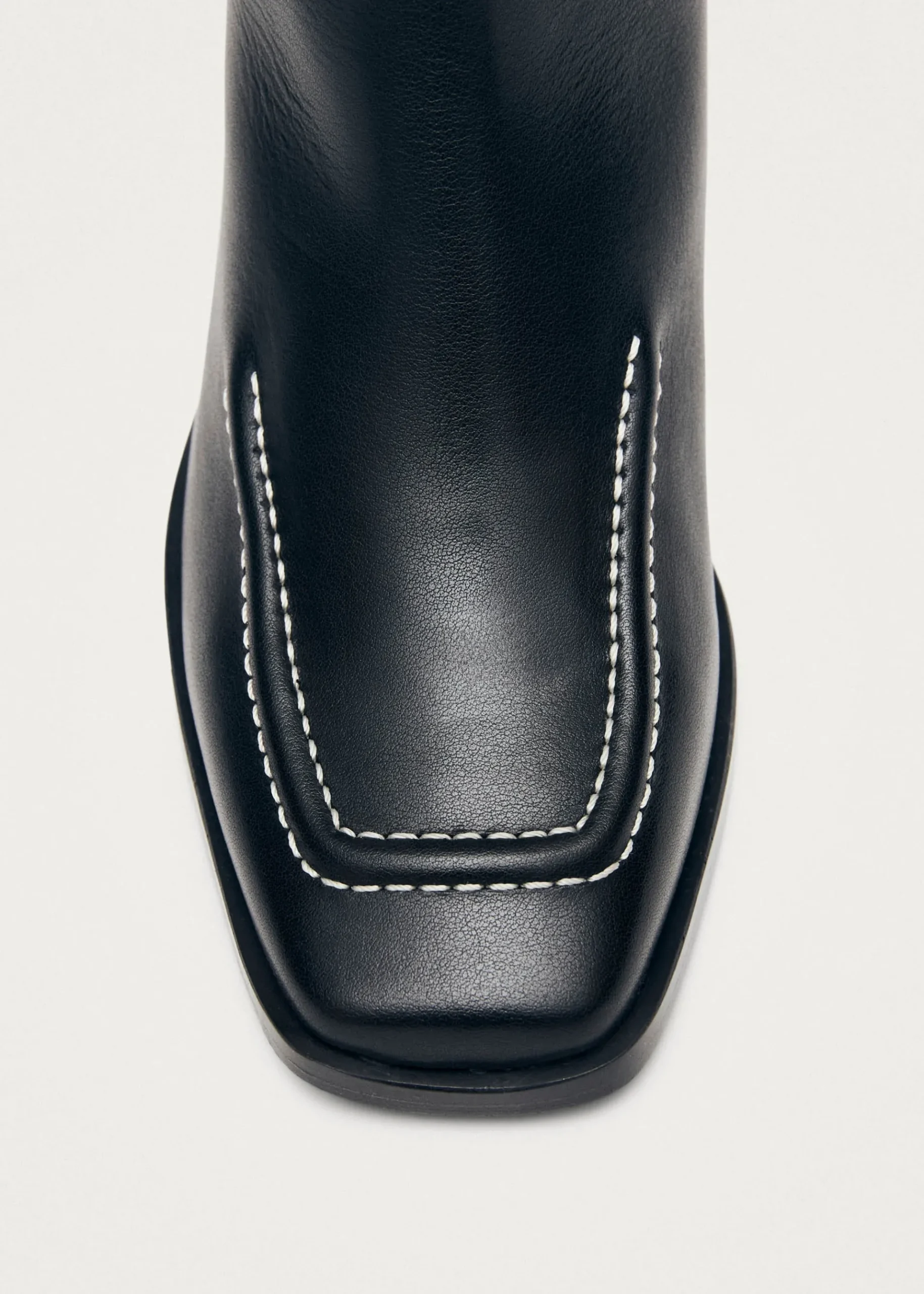 Brayden Schwarze Lederstiefel