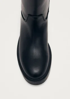 Carson Schwarze Vegane Reitstiefel