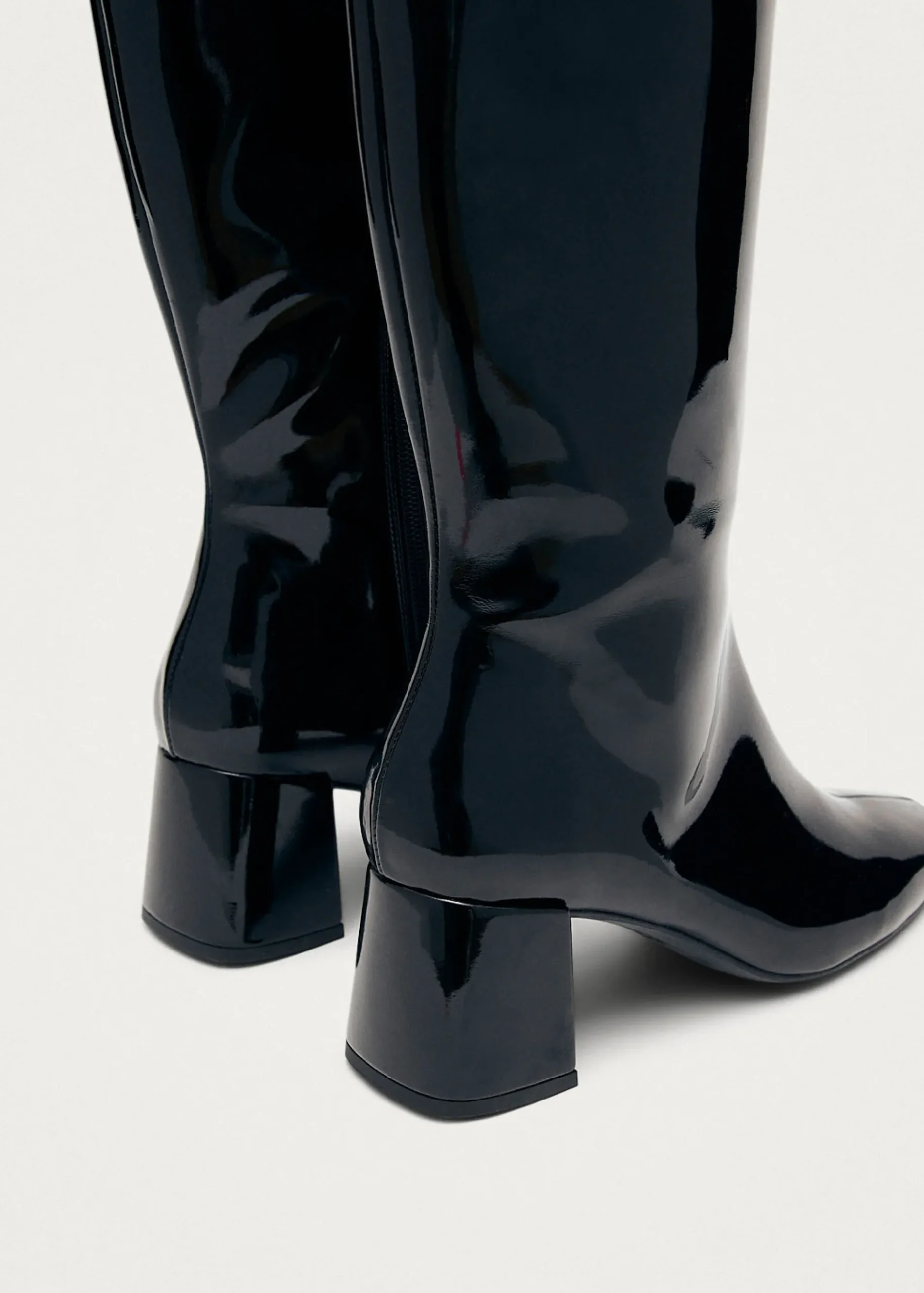 Chalk Schwarze Vegane Kniehohe Stiefel