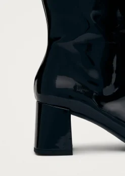 Chalk Schwarze Vegane Kniehohe Stiefel