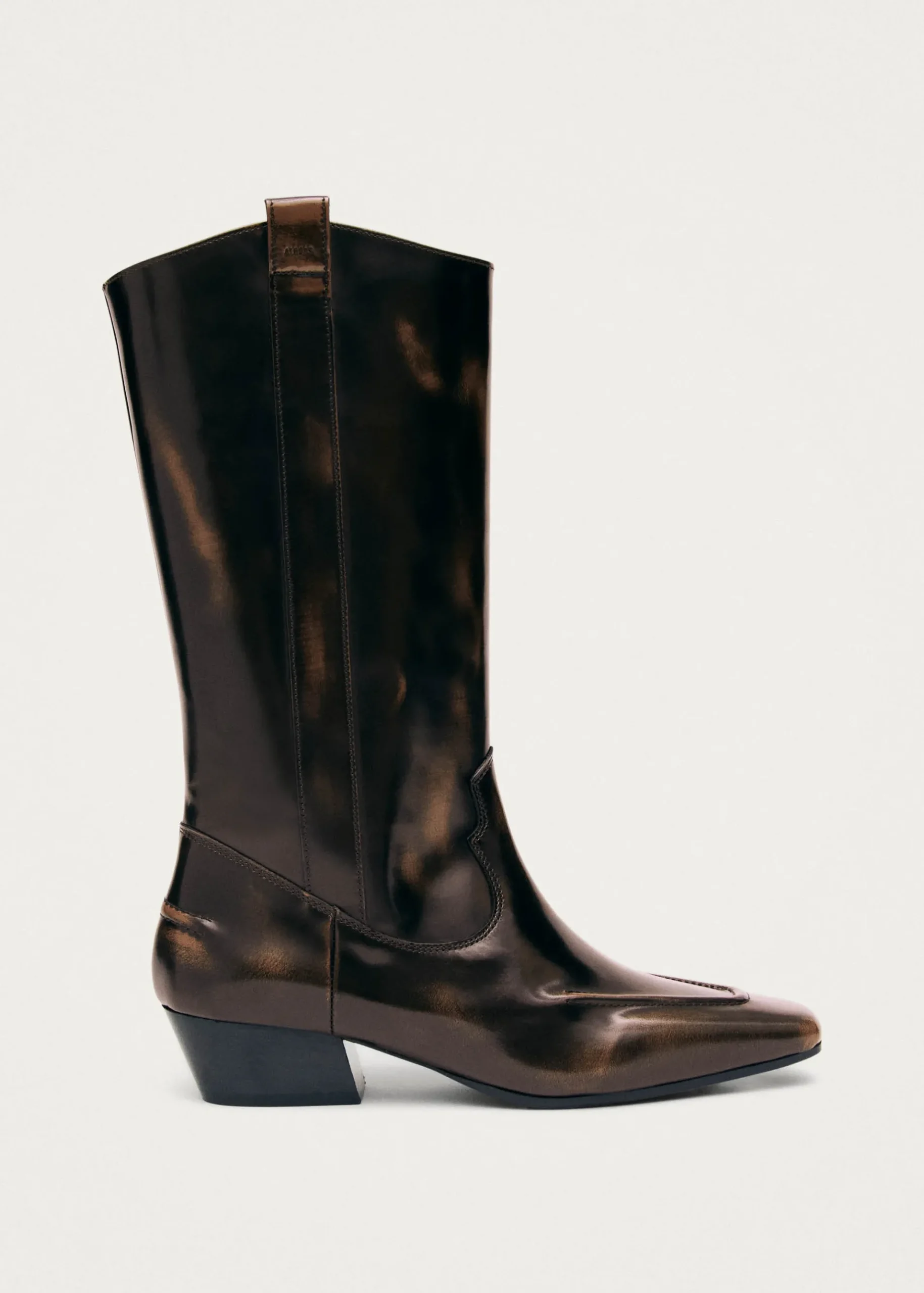 Chase Brushed Braune Lederstiefel