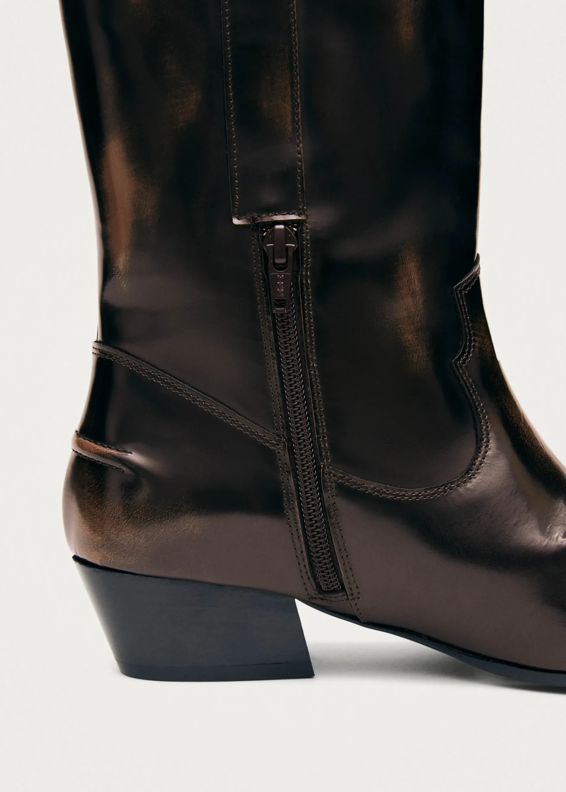 Chase Brushed Braune Lederstiefel