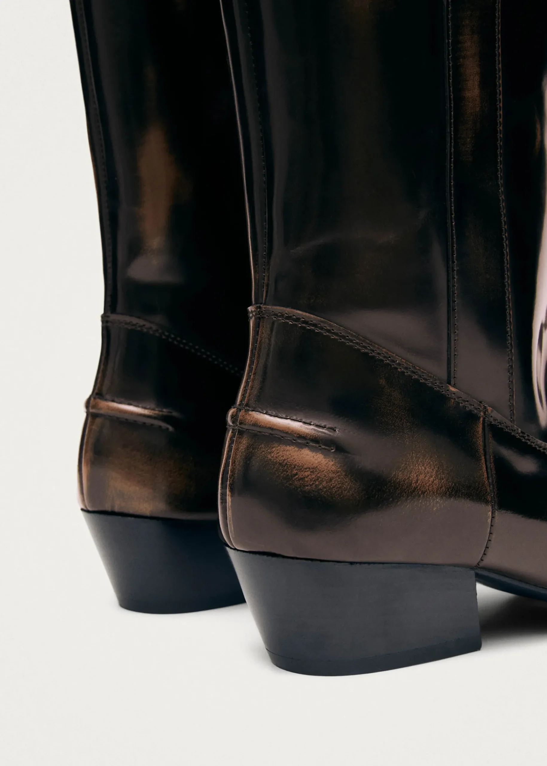 Chase Brushed Braune Lederstiefel
