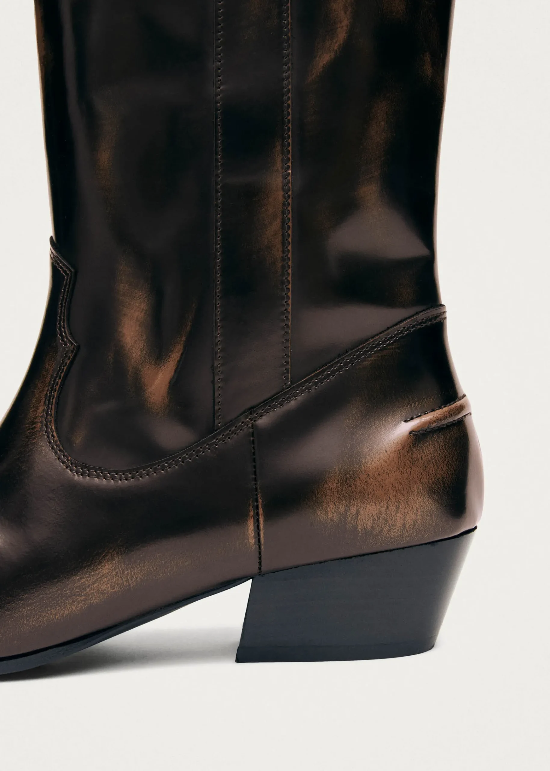 Chase Brushed Braune Lederstiefel
