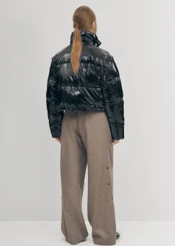 Chicago Schwarze gefütterte Jacke