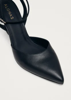 Cinderella Schwarze Lederpumps