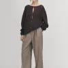 Corden Braune Strickjacke