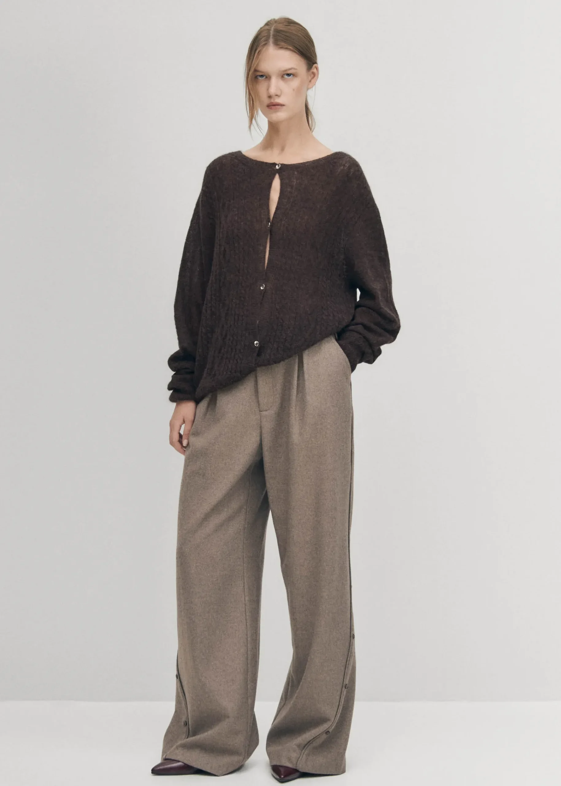 Corden Braune Strickjacke