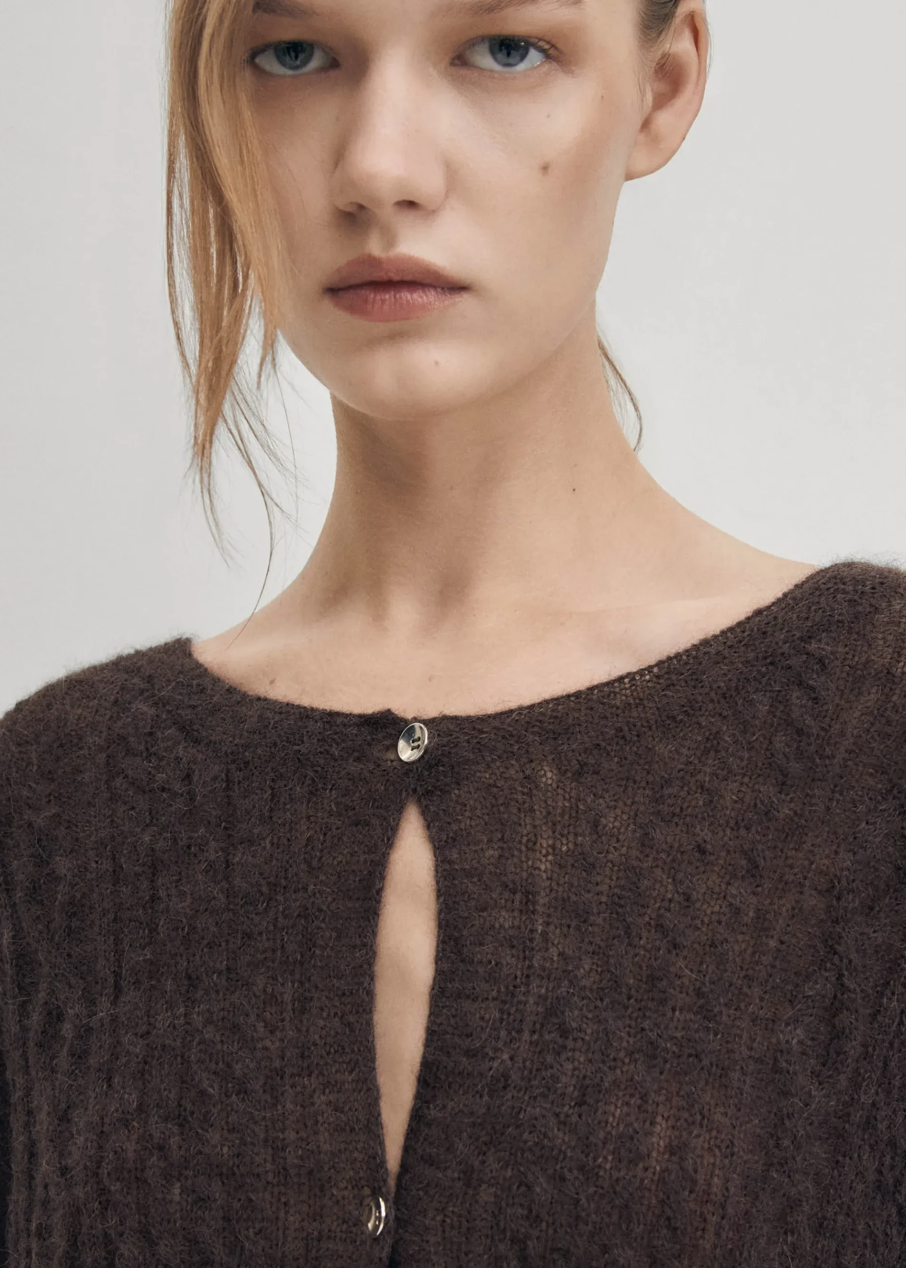 Corden Braune Strickjacke