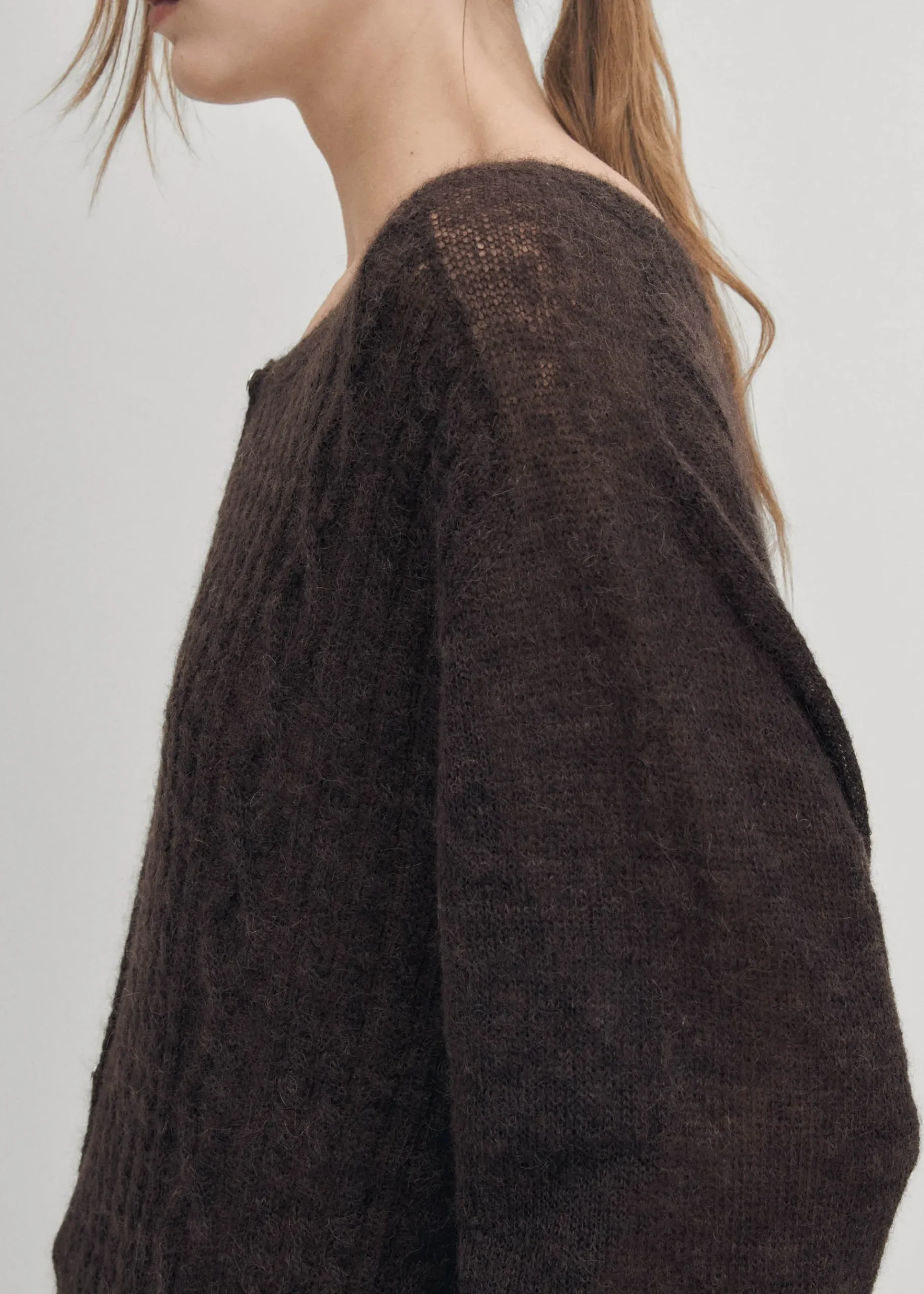 Corden Braune Strickjacke
