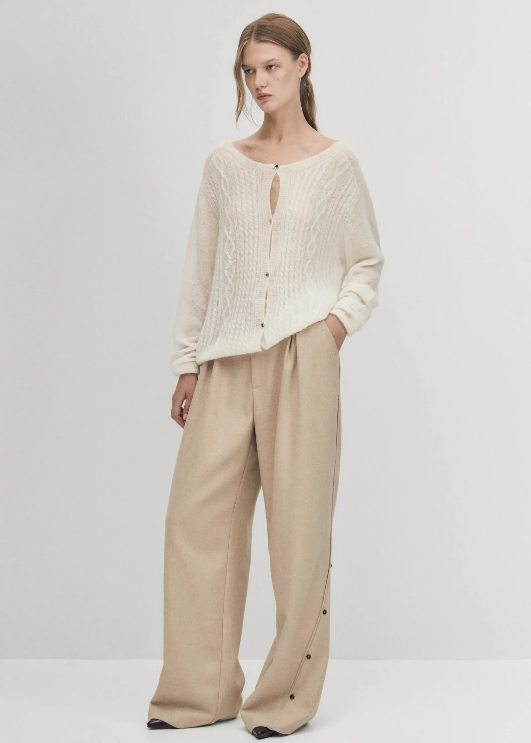 Corden Creme Strickjacke