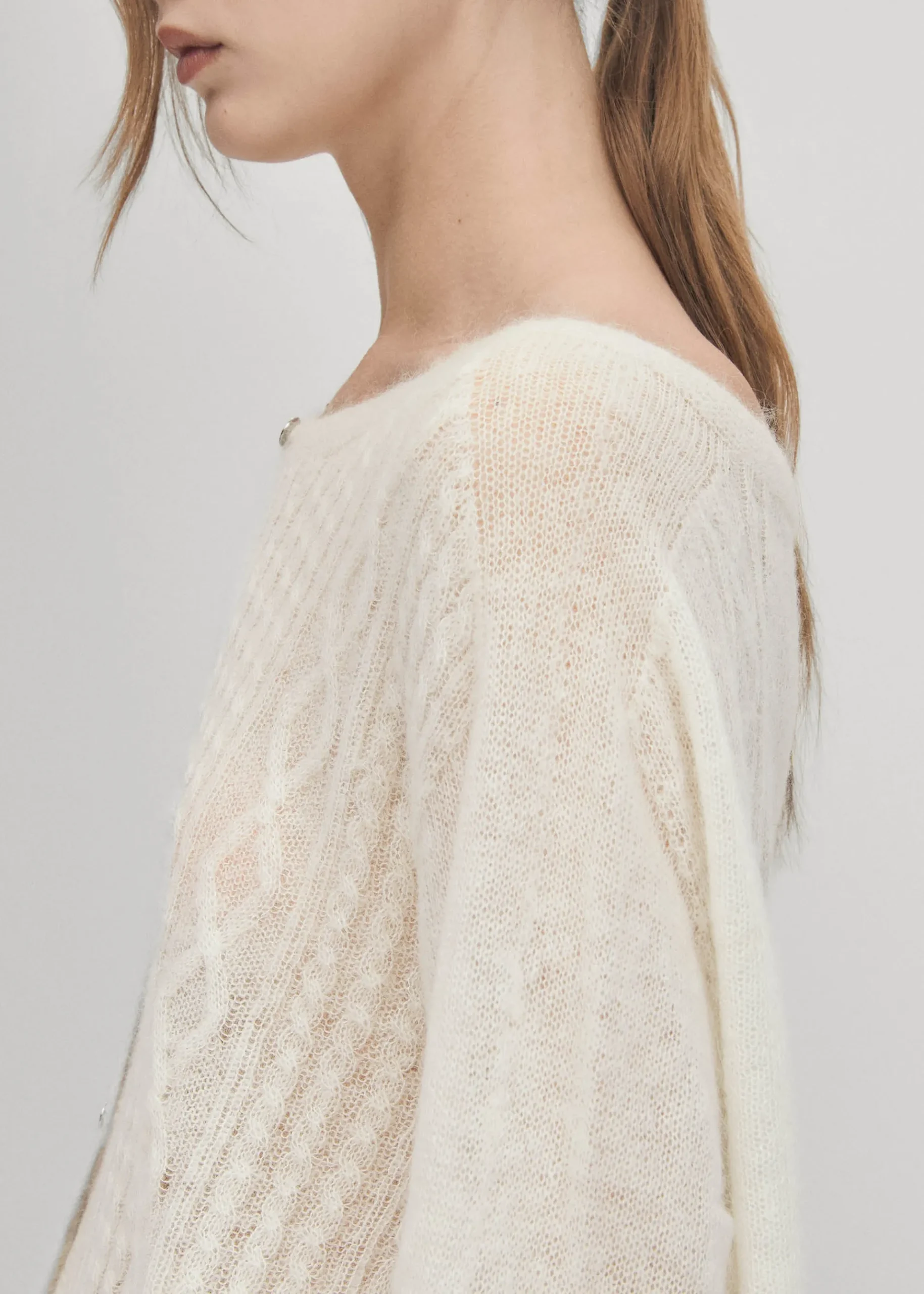 Corden Creme Strickjacke