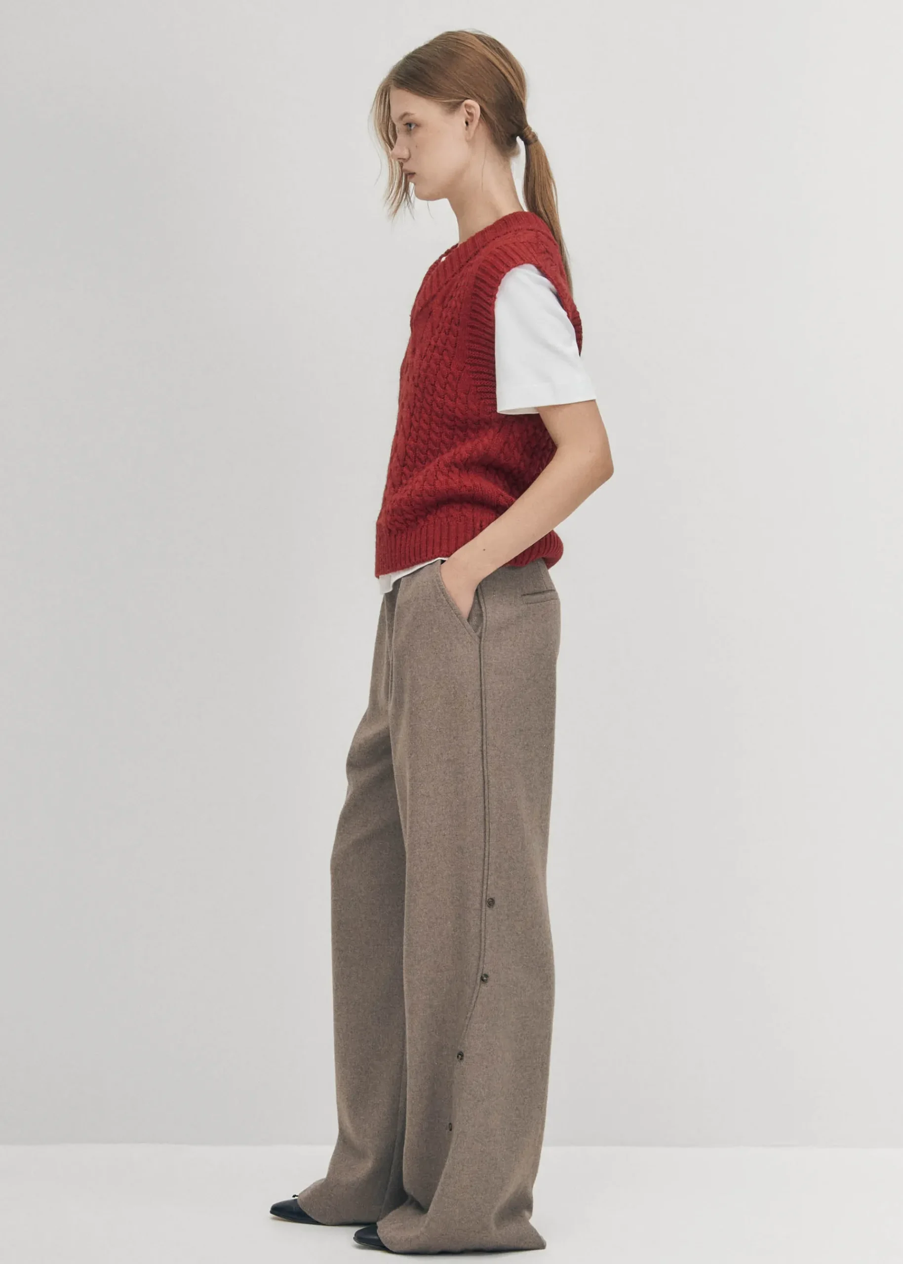 Cosy Roter Strickweste
