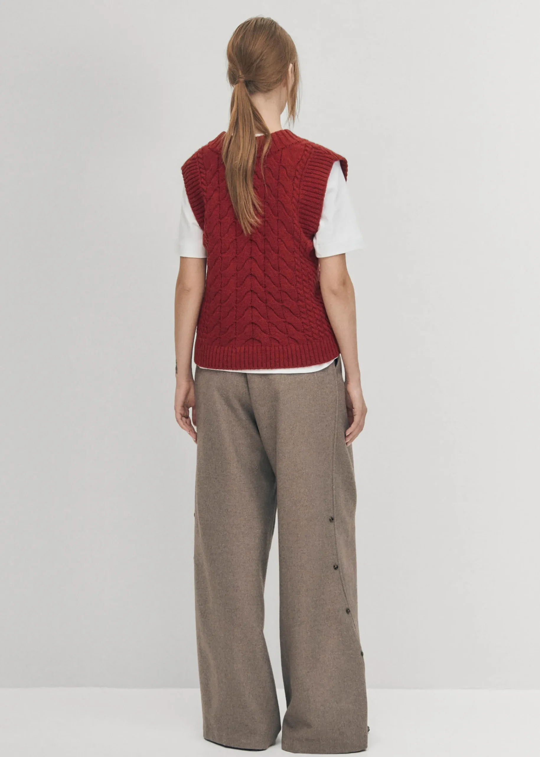 Cosy Roter Strickweste