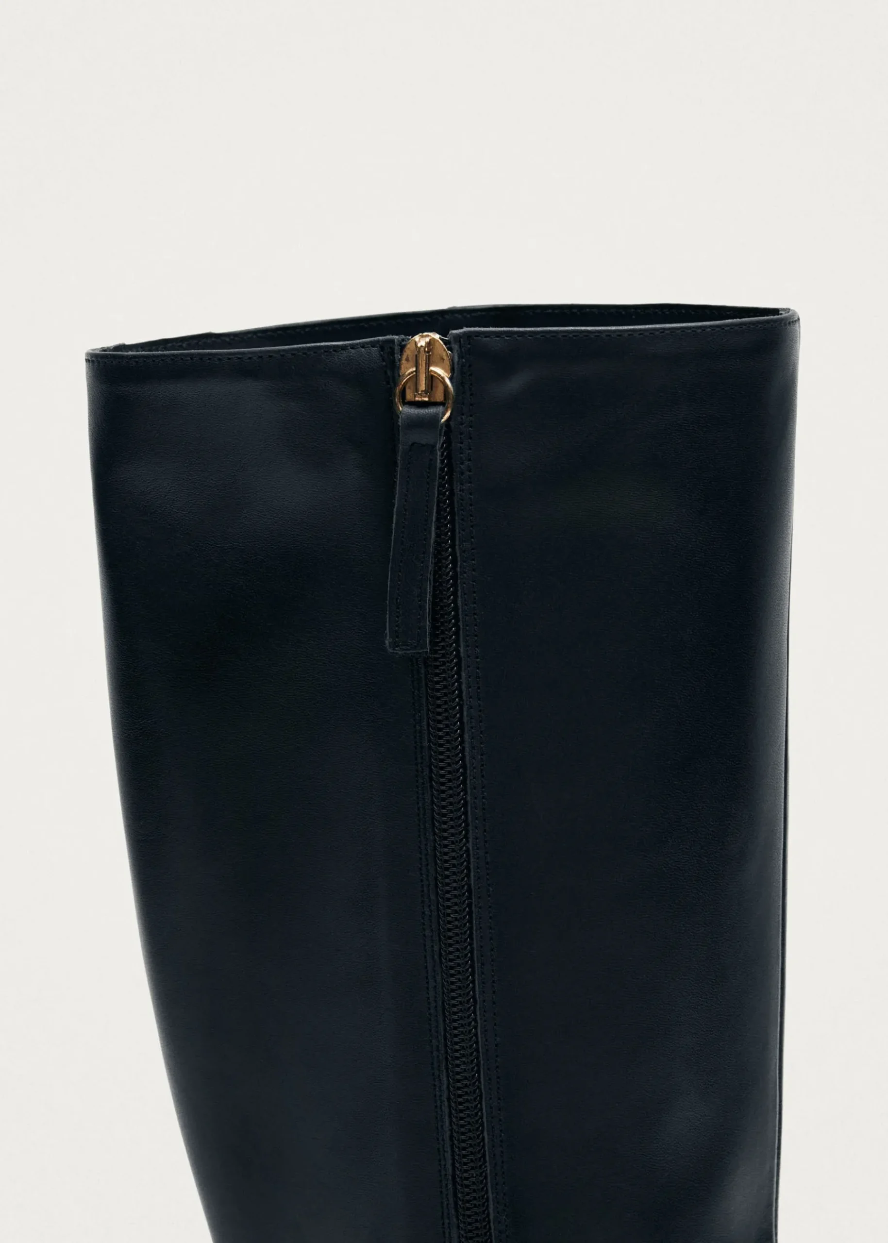 East Schwarze Lederstiefel