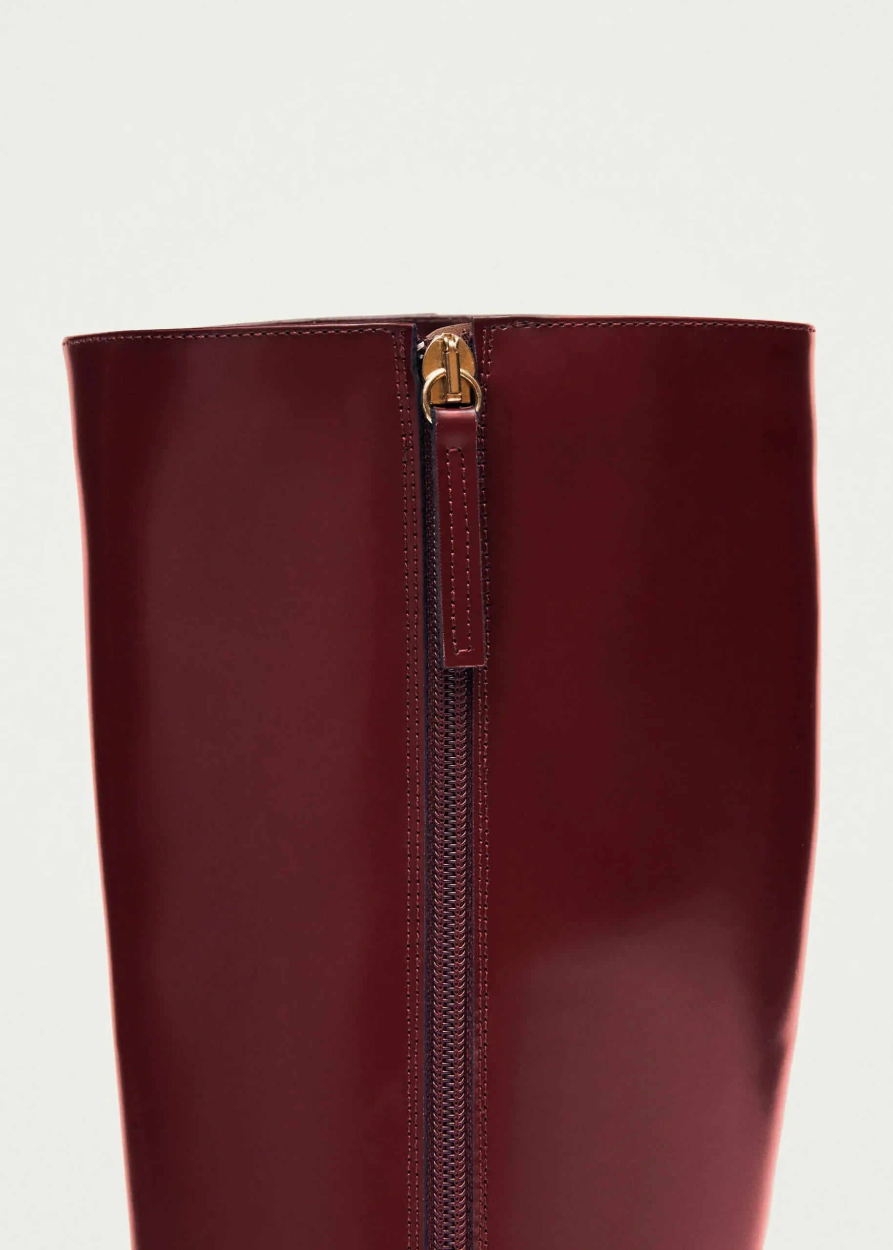 East Sleek Burgunder Lederstiefe