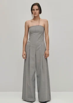 Elisa Grauer Jumpsuit aus Wolle-Mischung
