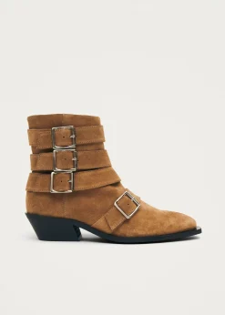 Eras Braune Wildleder-Stiefeletten
