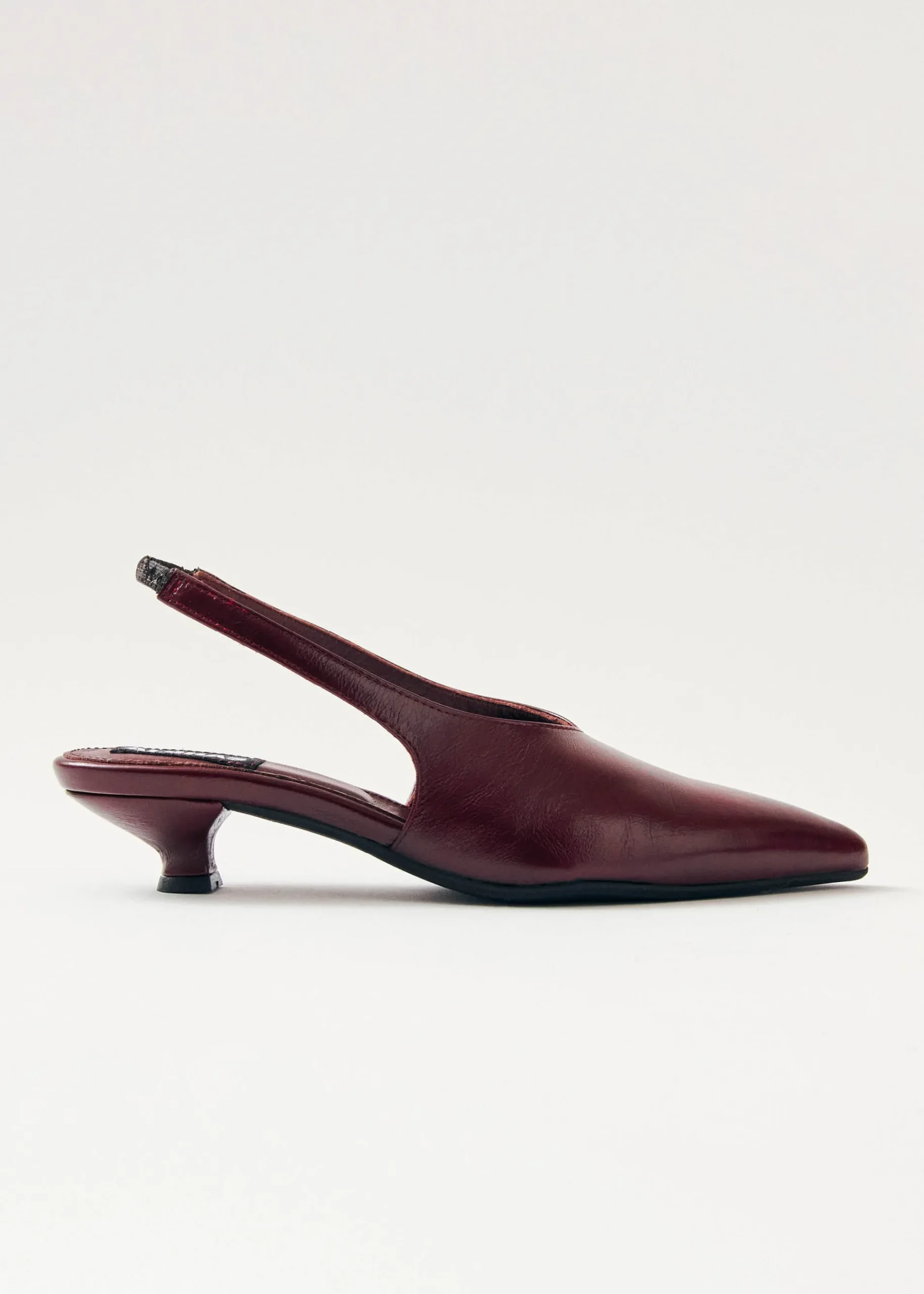 Eros Burgundderrote Leder Pumps