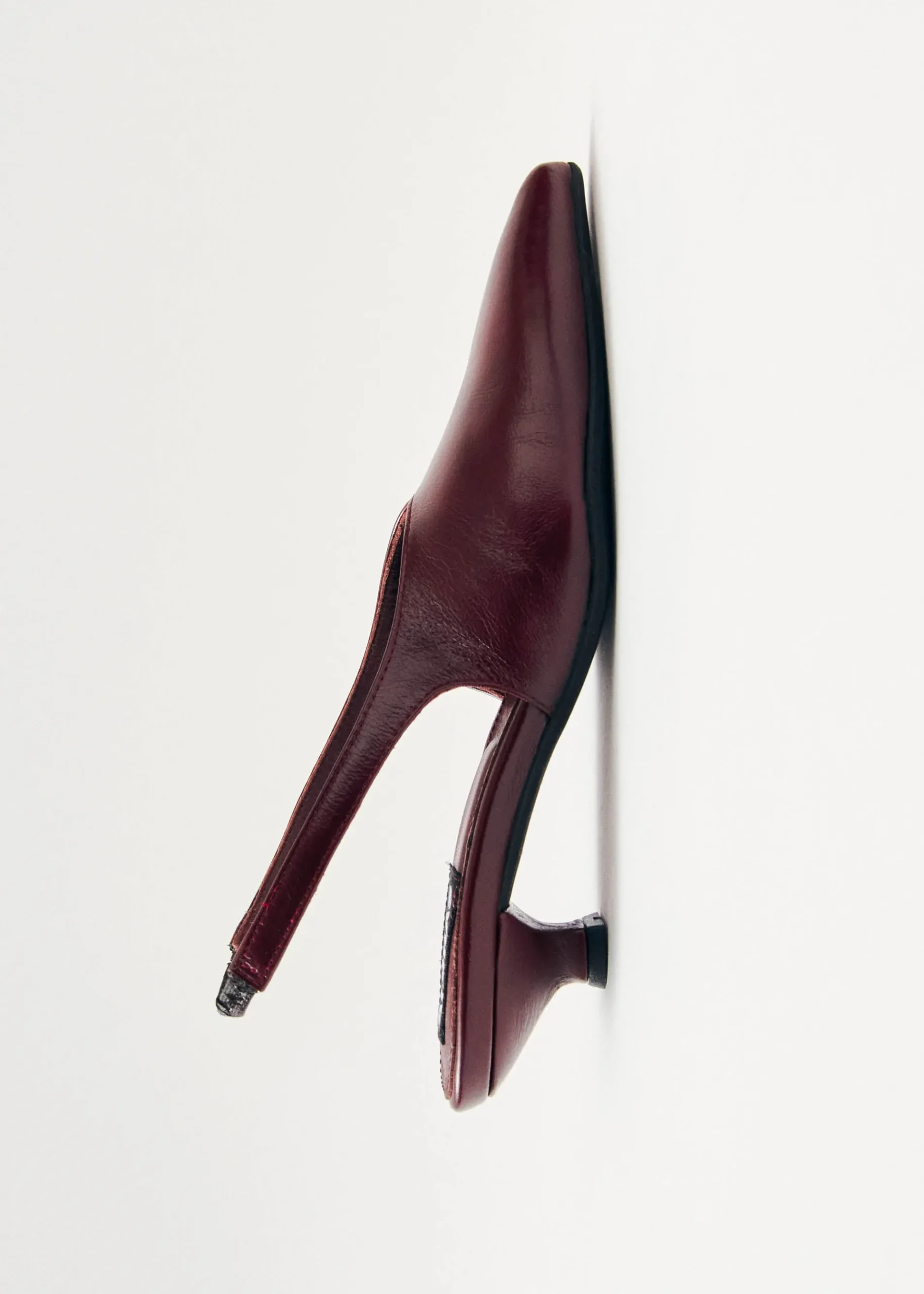 Eros Burgundderrote Leder Pumps