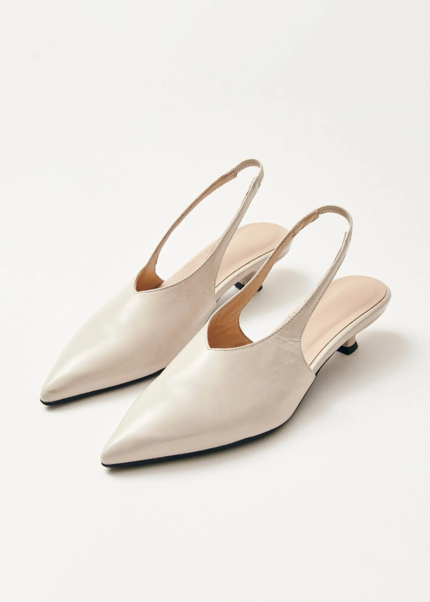 Eros Creme Leder Pumps