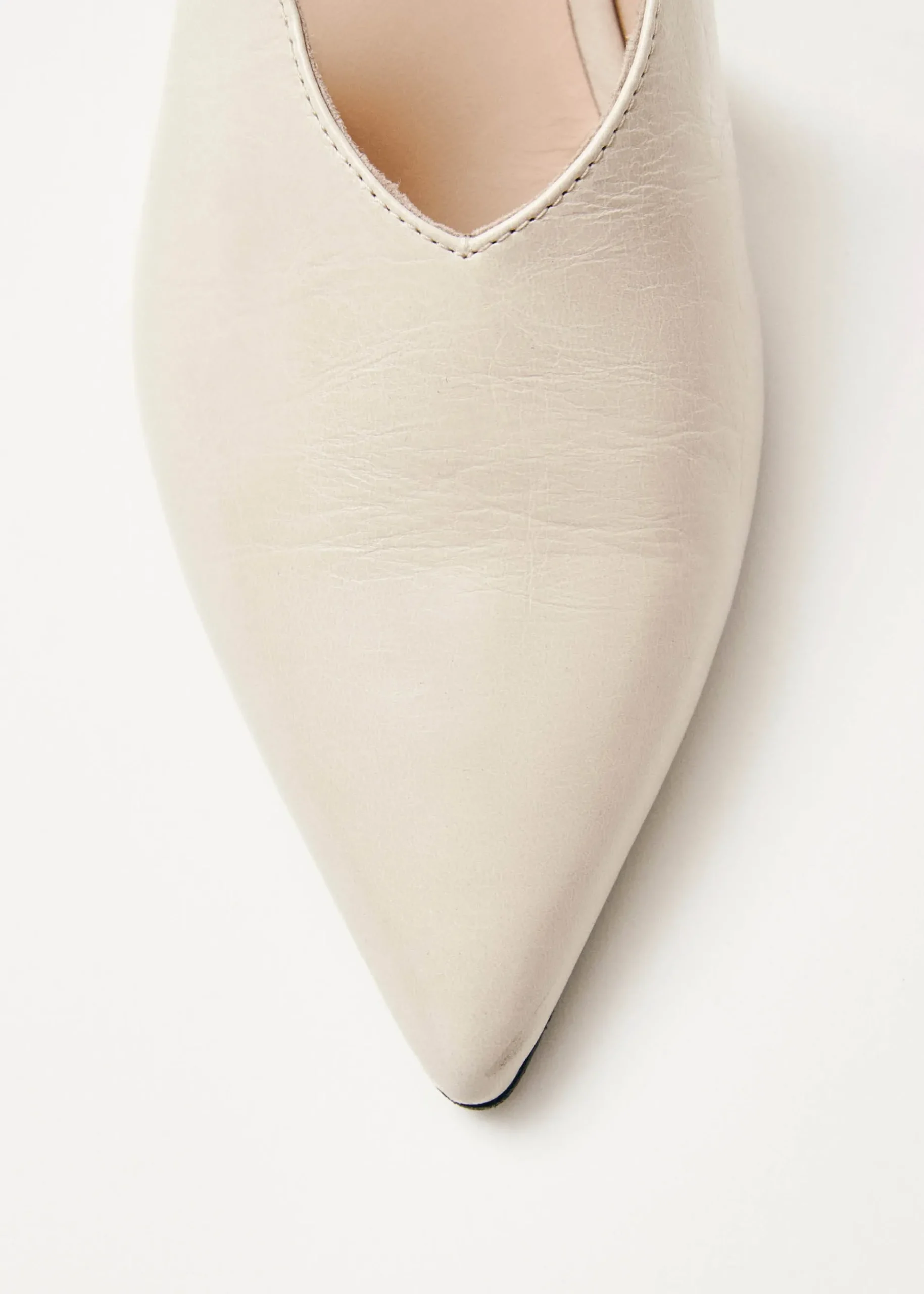 Eros Creme Leder Pumps