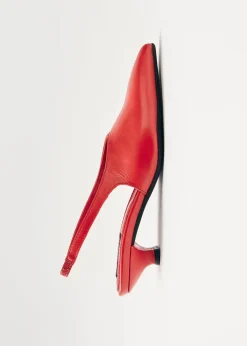 Eros Rote Leder Pumps