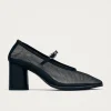 Esha Mesh Schwarze Pumps