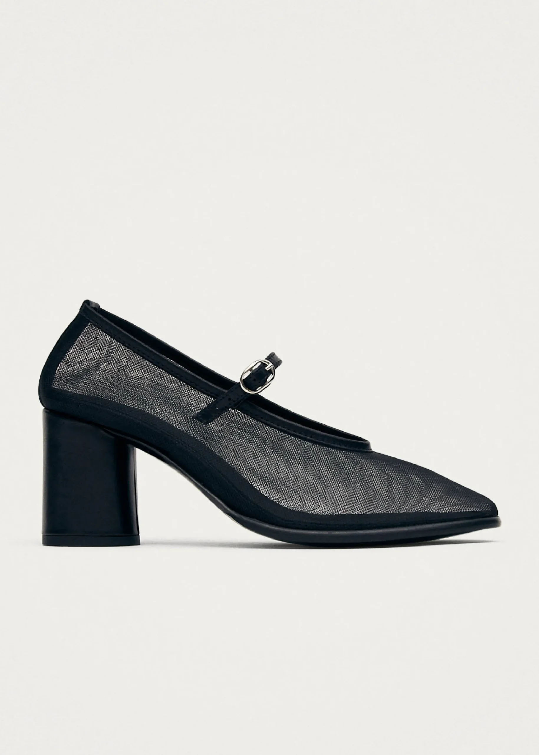 Esha Mesh Schwarze Pumps