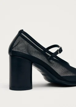 Esha Mesh Schwarze Pumps