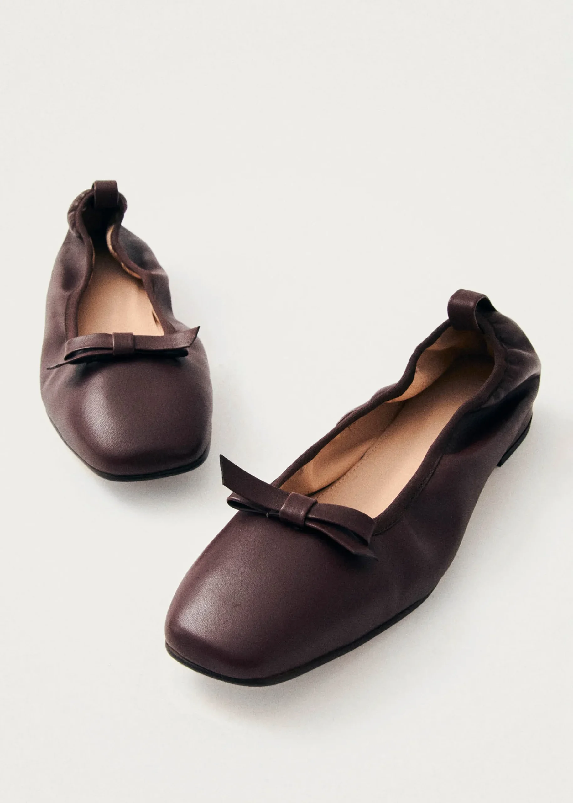 Freya Braune Leder Ballerinas