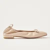 Freya Creme Leder Flache Ballerinas