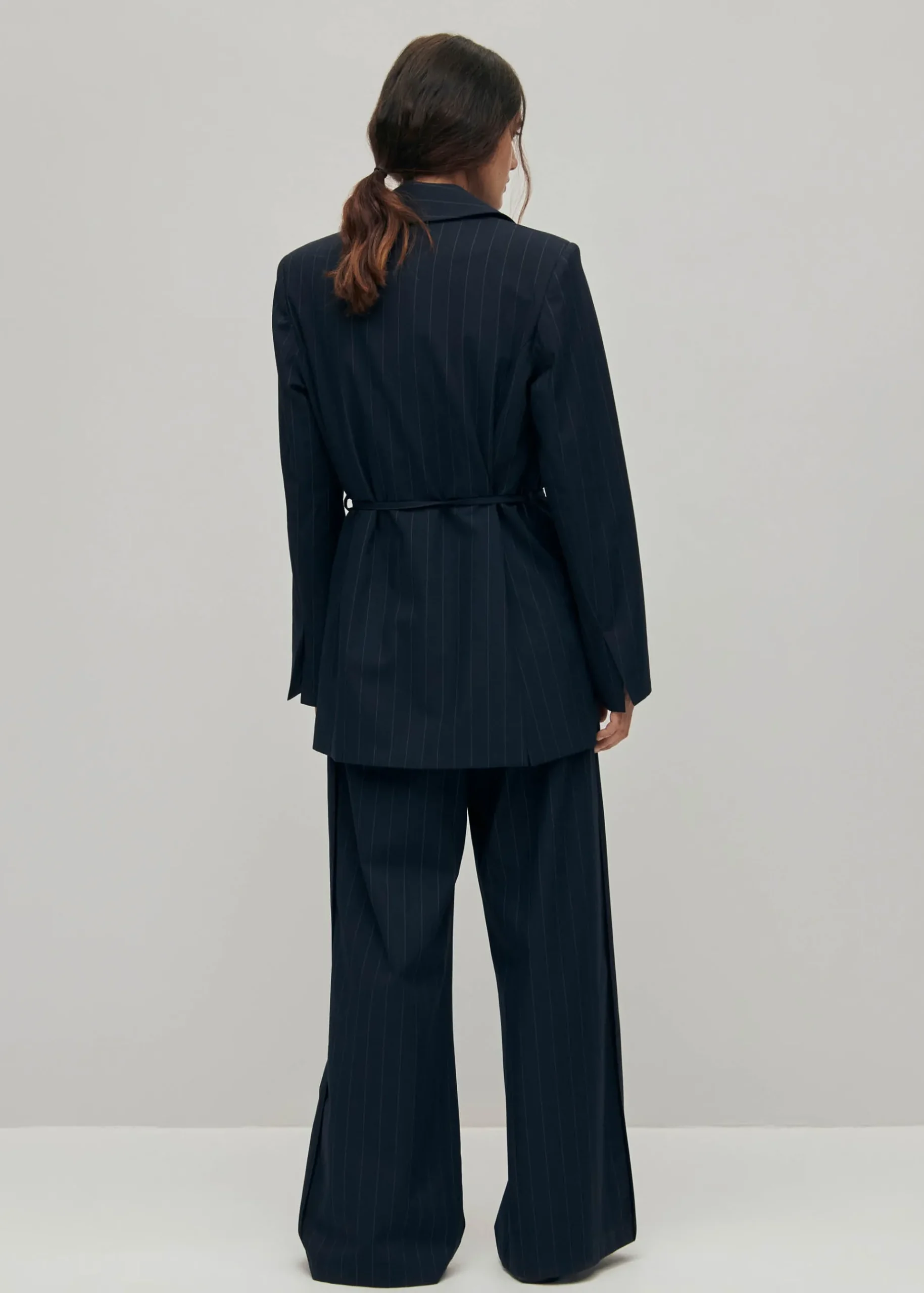 Geri Marineblauer Nadelstreifen-Blazer