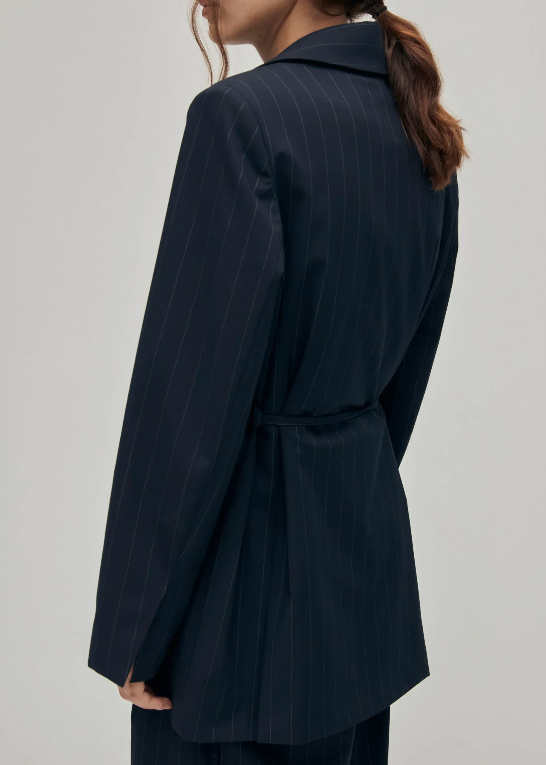Geri Marineblauer Nadelstreifen-Blazer