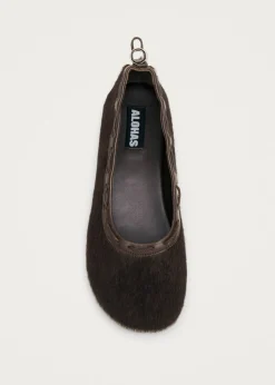 Gill Soft Braune Leder Ballerinas
