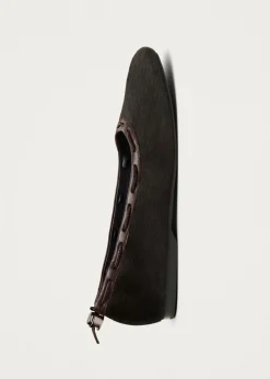 Gill Soft Braune Leder Ballerinas