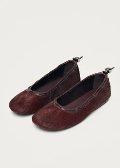 Gill Soft Burgunder Leder Ballerinas