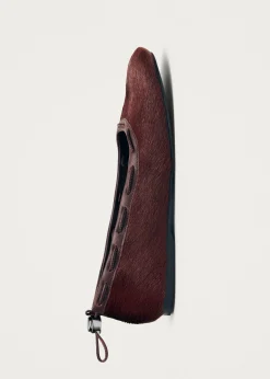 Gill Soft Burgunder Leder Ballerinas