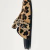 Halia Beige Leopard Leder Clogs