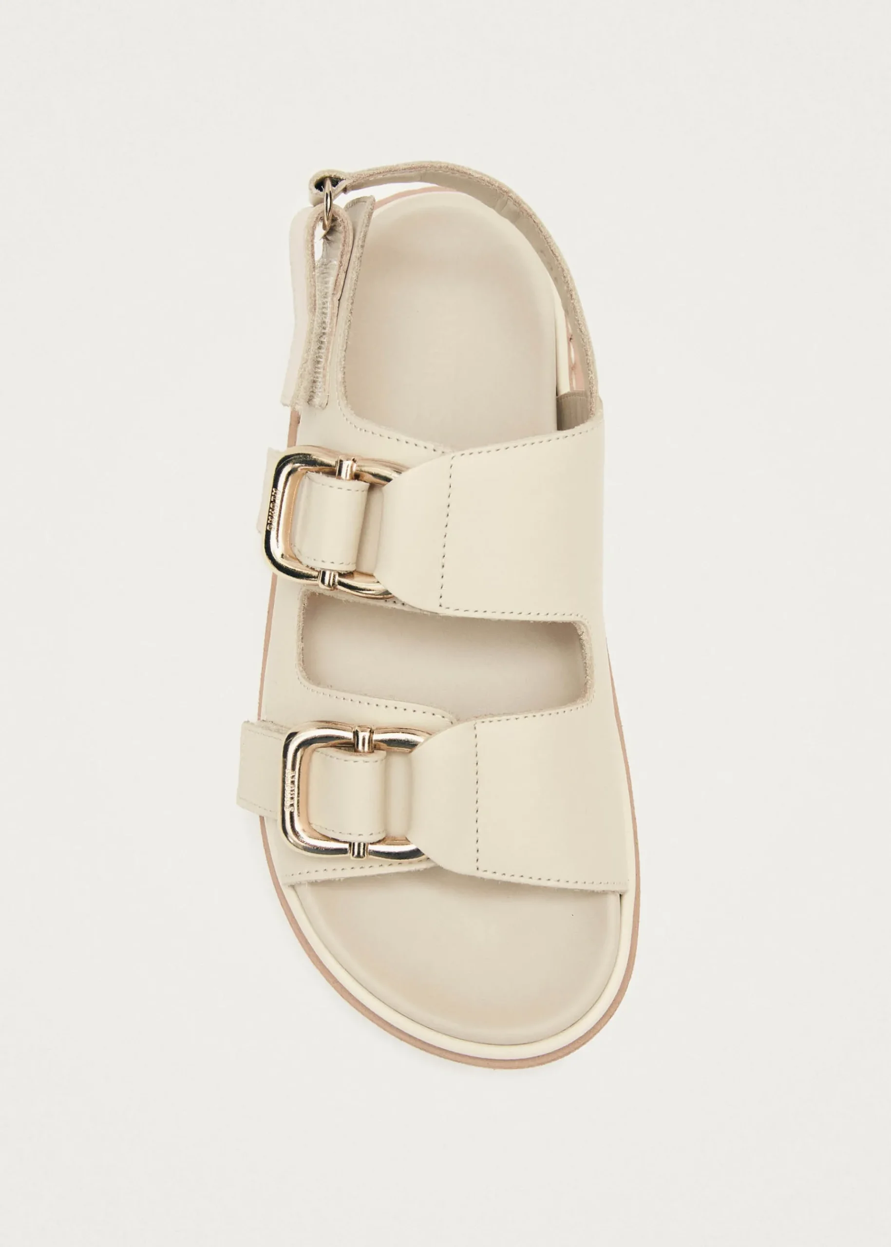 Harper Ledersandalen in Weiß Elfenbein